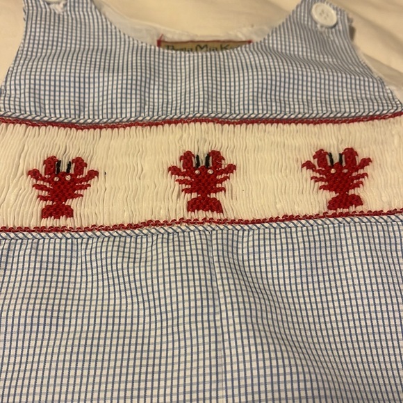 Bella Mia Kids Crawfish/Lobster Shortall - Picture 2 of 3